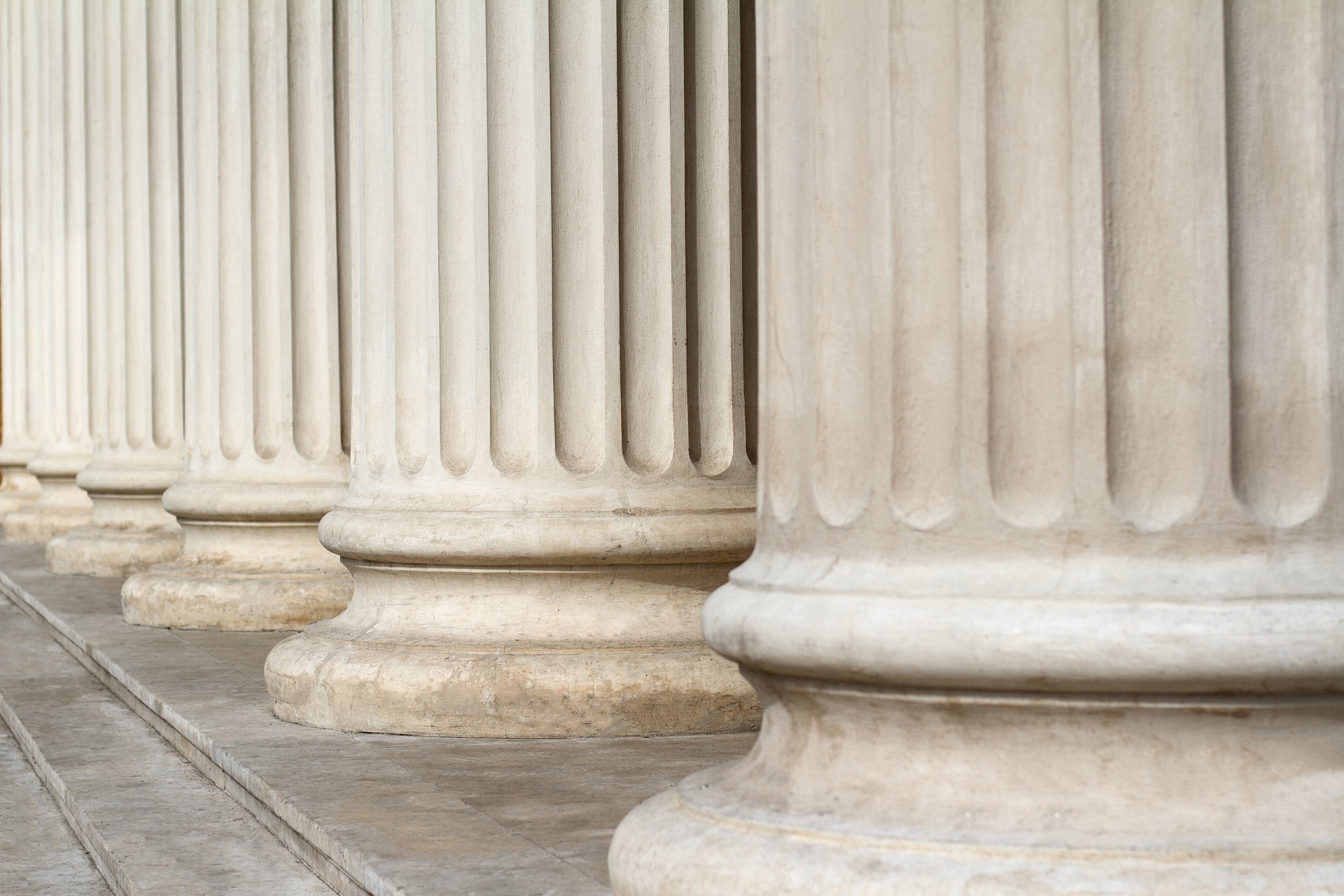 Classical columns close up architecture Krasnow Keller & Boris, P.C.